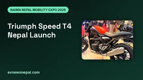 Triumph Speed T4 (petrol) at NAIMA Nepal Mobility Expo 2026