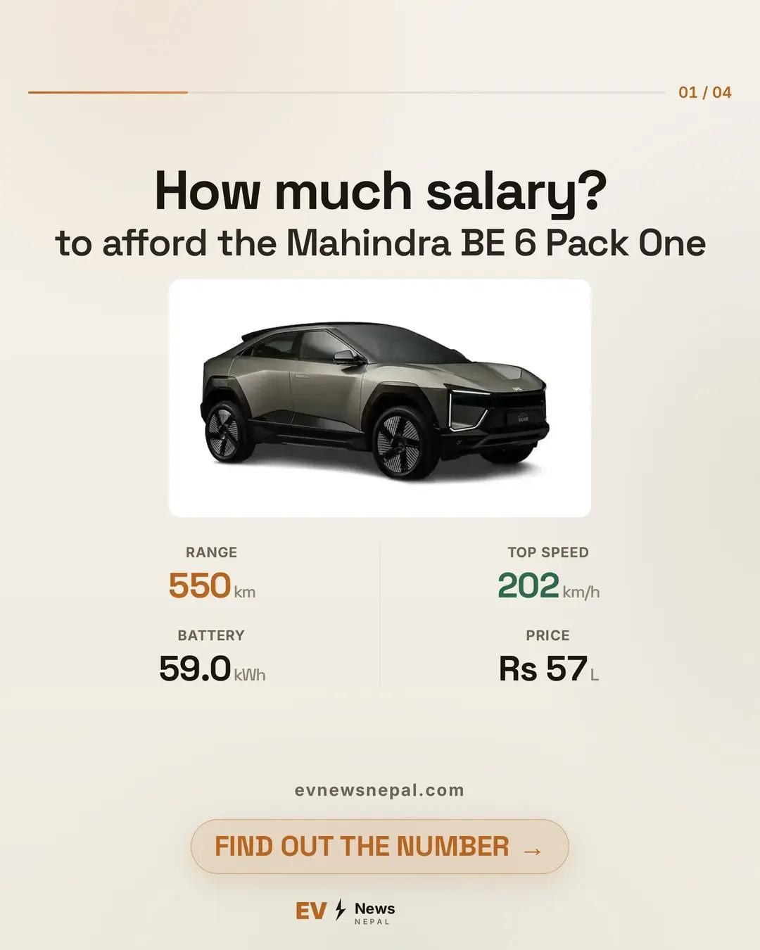Mahindra BE 6 — can you afford it on your salary? 🚗